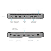 USB-C® Dual Host Hybrid Triple Video KVM Docking Station with Dual 100W Power