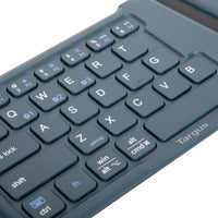 Ergonomic Foldable Bluetooth® Antimicrobial Keyboard (Blue)