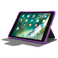 Purple 3D Protection Case for iPad® (2018/2017) (THZ63507GL) - In Use Landscape Viewing Left