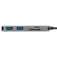 USB-C Multi-Port Single Video Adapter and Card Reader with 100W PD Pass-Thru