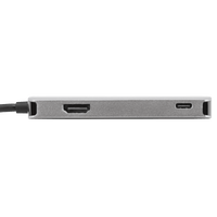 USB-C Multi-Port Single Video Adapter and Card Reader with 100W PD Pass-Thru