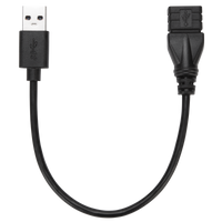 15cm USB 3.0 A/F to A/M Extension Cable