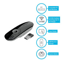 Wireless USB Laser Presentation Remote