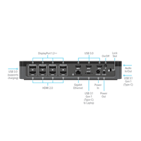 USB-C Universal Quad 4K (QV4K) Docking Station with 100W Power Delivery