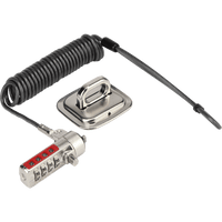 DEFCON® T-Lock Resettable Combo Coiled Cable Lock